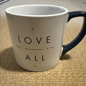 White and Blue Inspirational Mug